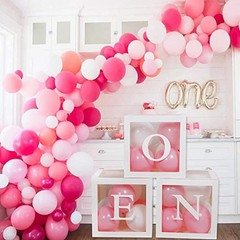 Baby Shower Box Transparent Letter Balloon Box Birthday Wedding Party Docoration