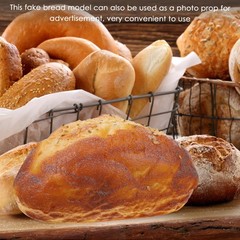 Artificial Faux Coconut Bread Realistic Simulation Prop 6.10×3.54×2.75 Inch