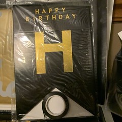 Birthday Confetti Balloon Foil Fringe Curtain And Banner Black And Gold New