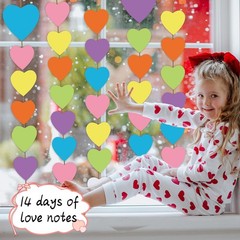120 PCS 4 Size Large Heart Paper Cutouts Assorted Colors Valentine Craft