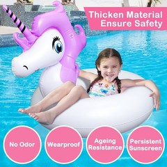 Unicorn Pool Float, Pool Floats for Kids Inflatable Unicorn Float for Pool Ki…