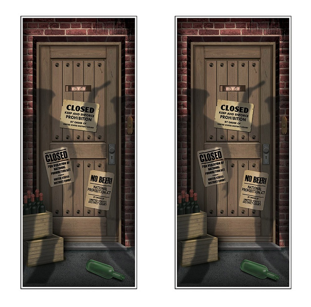 2Pack Speakeasy Door Cover, AllWeather Prohibition Era Hanging Decorations & …