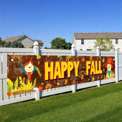 Happy Fall Banner 118 X 20 Inchs Fall Thanksgiving Outdoor Party Decorations Ban