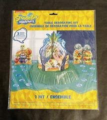 SpongeBob Party Decor (Table Decor Kit, Fringe Door, Decor Kit, Napkins) New