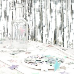 300 PCS Iridescent Disco Holographic Star Confetti Table Scatter Decor