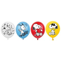 Snoopy Birthday Party Decoration – Set Balloon, Banner, Cake and Cupcake Toppers