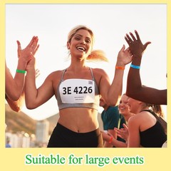 Henoyso 300 Pcs Plastic Wristbands for Events Vinyl Plastic Bracelet Wristban…