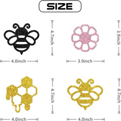 Honey Bumble Bee Centerpiece Sticks – Baby Shower Wedding Bridal Shower Party Ce