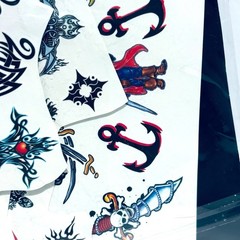 35 Piece Pirate & Pirate Ship Nautical Temporary Tattoos for Kids & Adults! RARE
