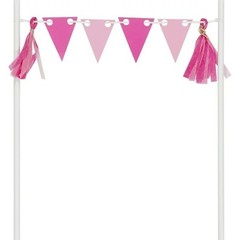 Pink and Gold Party Decorations Kit 36Pcs Way to Celebrate Birthday Baby Shower