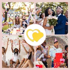 1200 PCS Gold Heart Shaped Glitter Table Scatter Festival Confetti