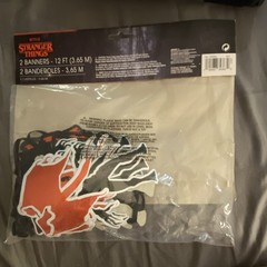Stranger Things Party Banner Set 2pc 12 ft Welcome to the Upside Down