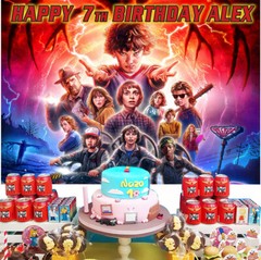 Stranger Things Personalised Custom Banner Backdrop Party Supplies Birthday Gift
