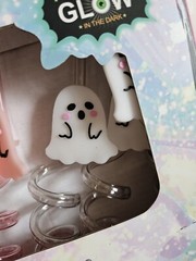 Tk Maxx Halloween Glow In The Dark Set Of 6 White & Pink Reusable Straws