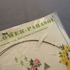 Vintage HONEYCOMB MOBILE Flower Parasol Jali Denmark Baby Shower