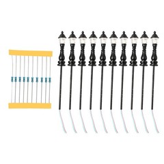10 X Model Railroad Train OO/HO Scale Lamp Post Led Street Light 8.5cm 1:87