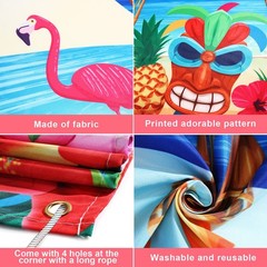 Hawaiian Aloha Party Decoration, Extra Large Summer Large, Multicolor