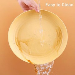 K Y KANGYUN 10 Inch Unbreakable Wheat Straw Dinner 10 INCH, Classic Bright
