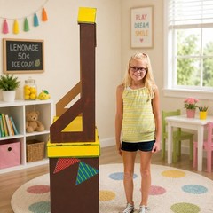 Lemon Fruit Ade Play Store Cardboard Stand-Up Coloring Activity 58″H x 35″L #489