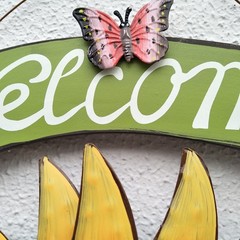Sunflower Metal Hanging Sign Welcome Plaque for All Seasons and Spaces