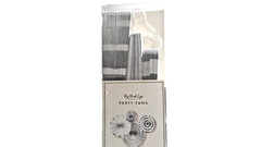 My Mind’s Eye Party Fans Silver Foil Hanging Decorations Set Of 4 Paper Art