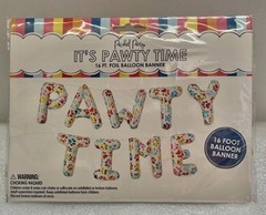 Pet Paw Print Party Balloons It’s Pawty Time Dog Cat Birthday Balloon Garland