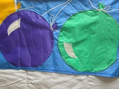 Yard Flag 40″ X 28″ Balloon Birthday Party Celebrate Multi Blue Background