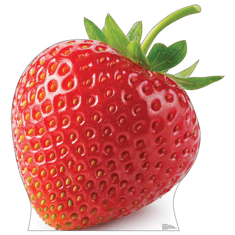STRAWBERRY Almost 4′ Tall CARDBOARD CUTOUT Standup Standee Poster Food Prop