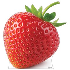 STRAWBERRY Almost 4′ Tall CARDBOARD CUTOUT Standup Standee Poster Food Prop