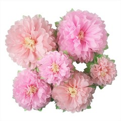 Pinks Flowers Decoration (11»-7» Assorted) 6 pcs Artificial Tissue Peony Nu…