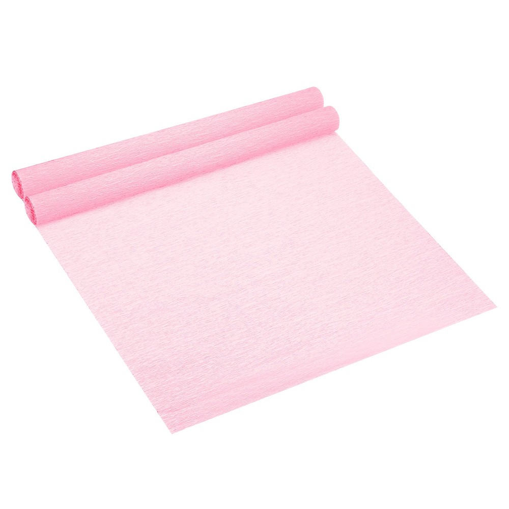 8.2ft Crepe Paper Roll, 2 Roll 20″ Width Paper Streamer Sheet, Dark Pink