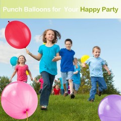 30pcs Punch Balloons for , Thickened Neon Punching Balloon, Large Heavy Duty …