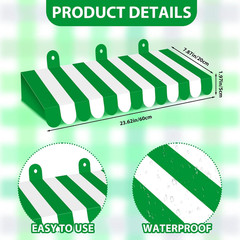 4 Pcs Circus Awning Decorations 3D Carnival Tent Striped Awning Decorations Mard
