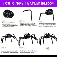 Halloween Balloon Garland Arch Kit 100+pcs Orange and Black Purple green ball…