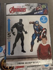 Bundle Marvel Avengers Birthday Party Scene Setters And Vinyl Cut Outs. Lot Of 7