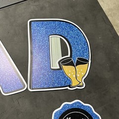 Blue Yellow Black Graduation Yard Signs Waterproof With Balloons Grad Yard Sign