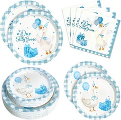 Blue Goose Theme Plates & Napkins – Pack of 180