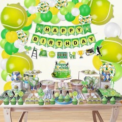 Tennis Party Decorations, Includes Tennis Happy Birthday Banner, Tennis Ballo