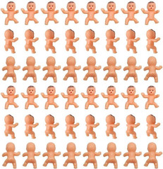 Mini Plastic Babies for Party Favor Decor Party Decorations Baby Shower Party…