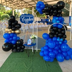 130Pcs Royal Blue Balloons Different Sizes 18″ 12″ 10″ 5″ Party Latex Balloons