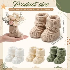 Baby Shower Booties Centerpiece Knitted Booties to Fill with Flowers DIY Boho…
