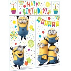 Minions Party Decorating Kit Wall Scene Setter – Despicable Me Party Supplies