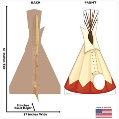 TIPI / TEEPEE 61″ CARDBOARD CUTOUT Standup Standee Poster Native American Prop