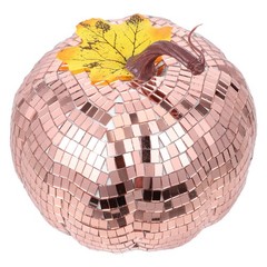 Disco Halloween Decor: Disco Pumpkin Adornment With Mirror Finish – Party