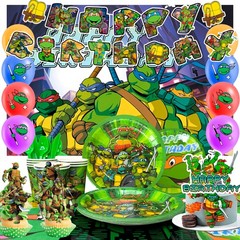 98Pcs Ninja Turtles Party Decorations Ninja Turtles Balloons Backdrop Tablecloth