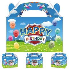 12Pcs Cartoon Puppy Birthday Decorations, Cartoon 1 Count (Pack of 12) Blue