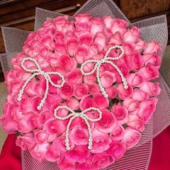 12Pcs Pearl Bow Cake Cupcake Toppers Birthday Wedding Party Decor