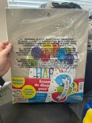 Amscan Rainbow Happy Birthday Table Decorating Kit 10 Pieces New!!!