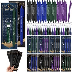 Resurhang 36 Sets Eid Ramadan Mubarak Gift Including 99 Names of Allah Bookmarks