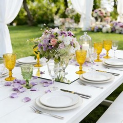 6 PCS Square Mirrors Centerpieces Tables 8″ Acrylic Tray Candle Plates